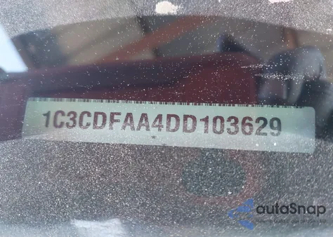 2013 Dodge Dart Se from USA, damaged, VIN 1C3CDFAA4DD103629